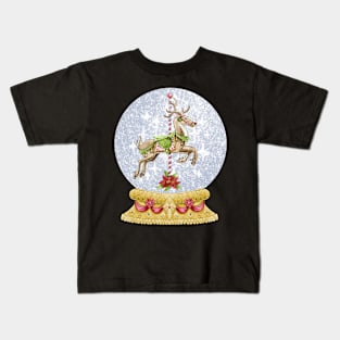 Merry Christmas Snow Globe Kids T-Shirt